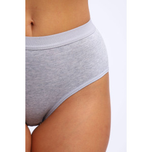 Трусы женские №45040 кулирка с лайкрой (р-ры: 48-52) серый