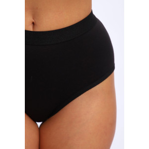 Трусы женские №45040 кулирка с лайкрой (р-ры: 48-52) черный