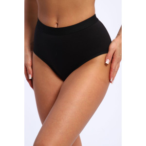 Трусы женские №45040 кулирка с лайкрой (р-ры: 48-52) черный