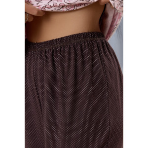 Пижама женская 1759К кулирка (р-ры: 48-62) розовый-коричневый