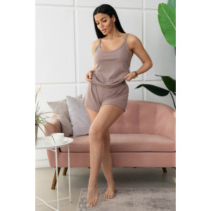 Пижама женская 1596/9 лапша (р-ры: 44-54) какао