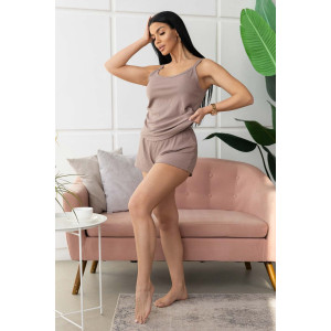 Пижама женская 1596/9 лапша (р-ры: 44-54) какао