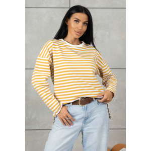 Лонгслив женский 1688/5 футер 2-х нитка пенье (р-ры: 42-52) горчичный