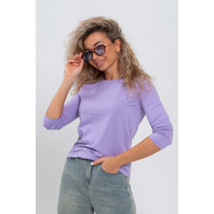 Лонгслив женский 1585/3 кулирка с лайкрой (р-ры: 42-54) лиловый