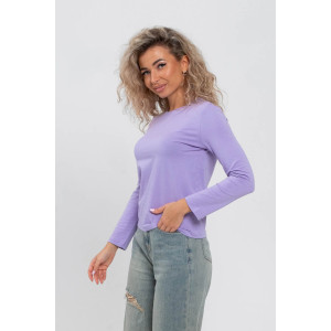 Лонгслив женский 1585/3 кулирка с лайкрой (р-ры: 42-54) лиловый