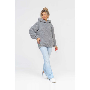 Толстовка женская 1770/4 шерпа (р-ры: 42-50) светло-серый Толстовка женская 1770/4 шерпа (р-ры: 42-50) светло-серый