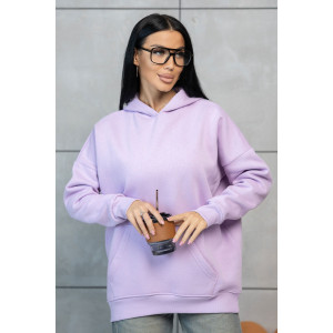 Толстовка женская 1428/1 футер с начесом (р-ры: 42-52) фиолетовый Толстовка женская 1428/1 футер с начесом (р-ры: 42-52) фиолетовый