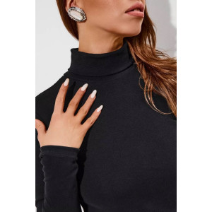 Водолазка женская 1455/4 рибана (р-ры: XS-XXL) черный Водолазка женская 1455/4 рибана (р-ры: XS-XXL) черный