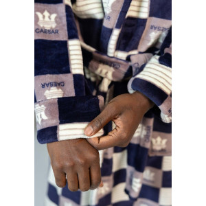 Халат мужской 78Ф/18 велсофт (р-ры: 48-62) синий-молочный Халат мужской 78Ф/18 велсофт (р-ры: 48-62) синий-молочный