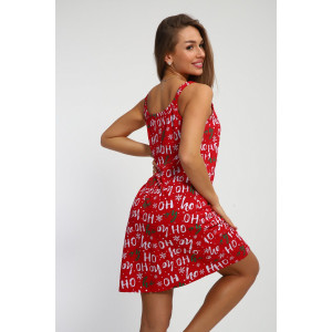 Сорочка женская №214 кулирка (р-ры: 44-54) красный Сорочка женская №214 кулирка (р-ры: 44-54) красный