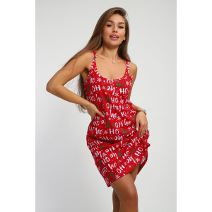 Сорочка женская №214 кулирка (р-ры: 44-54) красный Сорочка женская №214 кулирка (р-ры: 44-54) красный