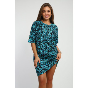 Туника женская №213 кулирка (р-ры: 44-58) морская волна Туника женская №213 кулирка (р-ры: 44-58) морская волна