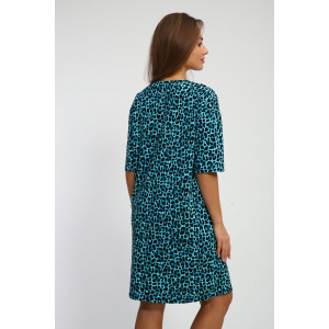 Туника женская №213 кулирка (р-ры: 44-58) морская волна Туника женская №213 кулирка (р-ры: 44-58) морская волна