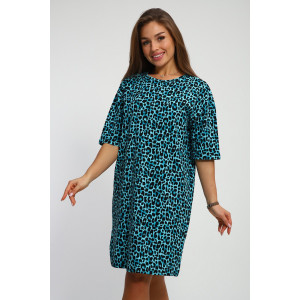 Туника женская №213 кулирка (р-ры: 44-58) морская волна Туника женская №213 кулирка (р-ры: 44-58) морская волна