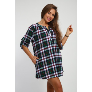 Рубашка-туника женская №212.1 кулирка (р-ры: 46-60) зеленый Рубашка-туника женская №212.1 кулирка (р-ры: 46-60) зеленый