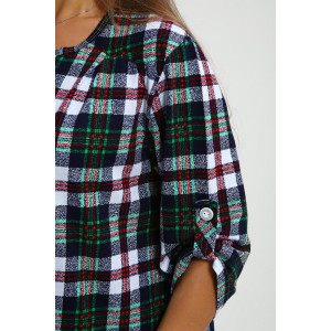 Рубашка-туника женская №212.1 кулирка (р-ры: 46-60) зеленый Рубашка-туника женская №212.1 кулирка (р-ры: 46-60) зеленый