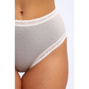 Трусы женские №45038 кулирка с лайкрой (р-ры: 48-52) серый Трусы женские №45038 кулирка с лайкрой (р-ры: 48-52) серый