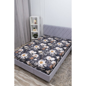 Простыня классическая поплин "Темная ночь 2"