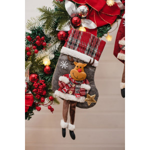 Новогодние декоративные носки для подарков 057444 2 шт.