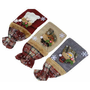 Новогодний декоративный чехол на бутылку 61121