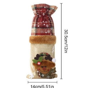 Новогодний декоративный чехол на бутылку 61121