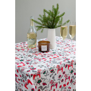 Скатерть рогожка "Городецкая лошадка"