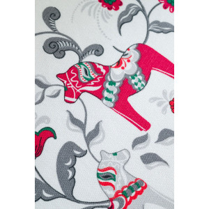 Скатерть рогожка "Городецкая лошадка"