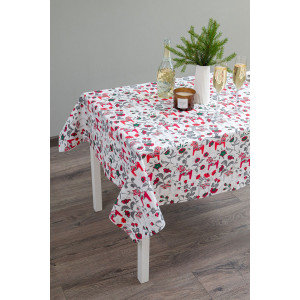 Скатерть рогожка "Городецкая лошадка"