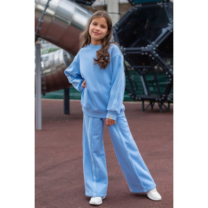 Костюм двойка детский М-05КД "Скай Лайн" футер (р-ры: 34-42) голубой