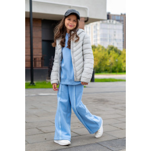 Костюм двойка детский М-05КД "Скай Лайн" футер (р-ры: 34-42) голубой