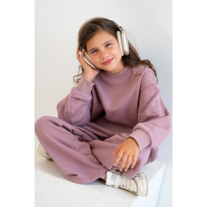 Костюм двойка детский М-05КД "Скай Лайн" футер (р-ры: 34-42) розовый