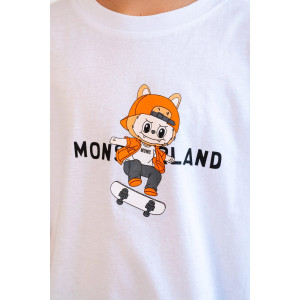 Костюм двойка детский М-5КД "Яркий" кулирка (р-ры: 32-40) белый