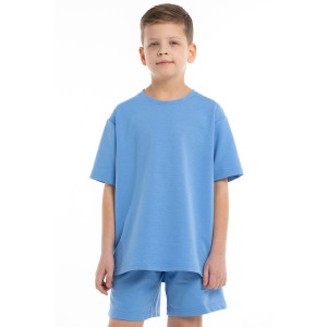 Костюм двойка детский М-11КД "Солнышко New" футер (р-ры: 30-34) голубой