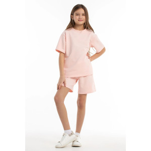 Костюм двойка детский М-11КД "Солнышко New" футер (р-ры: 30-34) светло-розовый