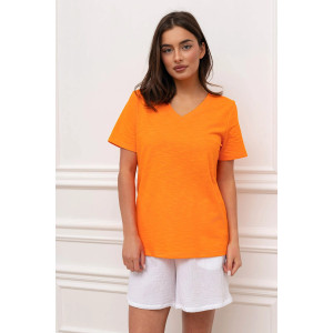 Футболка женская М-35Ф "Флам" кулирка флам (р-ры: 44-60) оранжевый