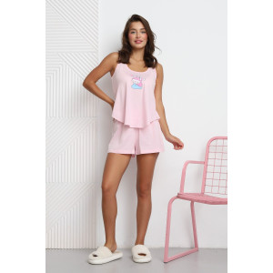 Пижама женская М-25П "Доброе утро" кулирка (р-ры: 40-46) розовый