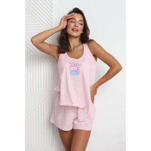 Пижама женская М-25П "Доброе утро" кулирка (р-ры: 40-46) розовый