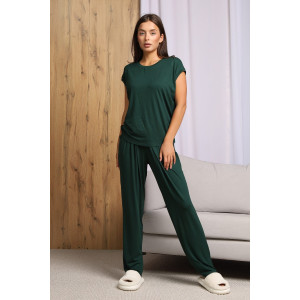 Костюм двойка женский М-278К "Ананда" вискоза (р-ры: 42-54) изумрудный