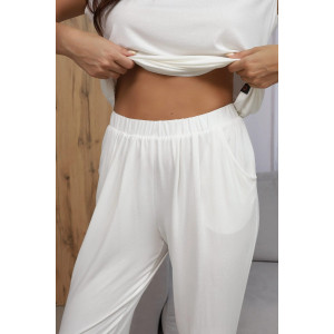 Костюм двойка женский М-278К "Ананда" вискоза (р-ры: 42-54) экрю