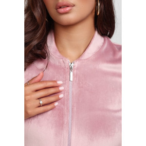 Костюм двойка женский М-282К "Кэт-5" велюр (р-ры: 42-56) розовый мрамор