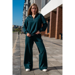 Костюм двойка женский "Скай" М-292К-7 интерсофт (р-ры: 44-54) изумрудный