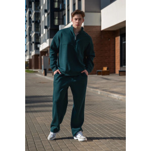 Костюм двойка мужской "Скай" М-16КМ интерсофт (р-ры: 48-54) изумруд