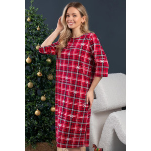 Платье женское М-85ПЛ "Щелкунчик" кулирка (р-ры: 44-58) красный