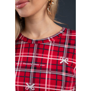 Платье женское М-85ПЛ "Щелкунчик" кулирка (р-ры: 44-58) красный