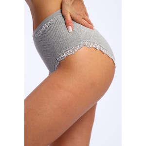 Трусы женские №28602 лапша (р-ры: 48-52) серый