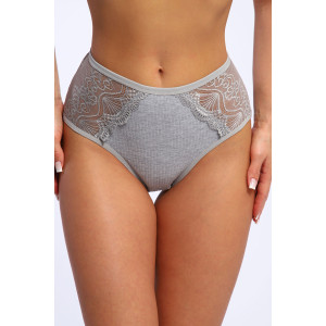 Трусы женские №28601 лапша (р-ры: 48-52) серый