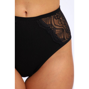 Трусы женские №28601 лапша (р-ры: 48-52) черный