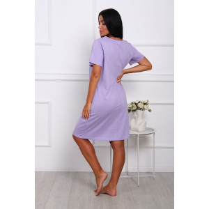 Сорочка женская №114 кулирка (последний размер) сирень 52,56