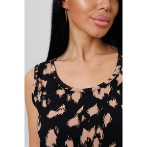 Майка женская №2153/2 кулирка (последний размер) черный 50