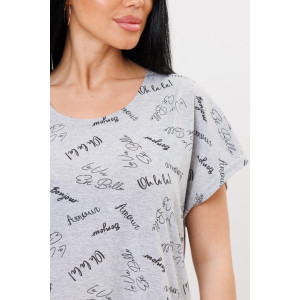 Туника женская 1993 кулирка (последний размер) серый 54,56